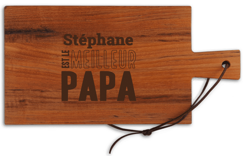 Cadeau Fête Des Pères – Coffret Planche à Découper Et Ustensiles Gravés – Anniversaire Papa, Idée De La Part De Fille Ou Fils