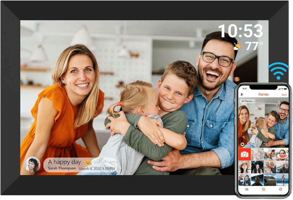 cadeau d'anniversaire pour papy - Cadre photo numérique WiFi