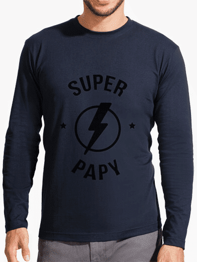 Tee-shirt Super Papy cadeau super papy tee-shirt