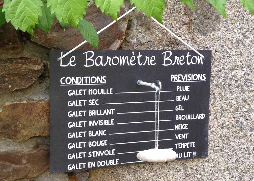 Baromètre breton - Cadeau pour un papy jardinier