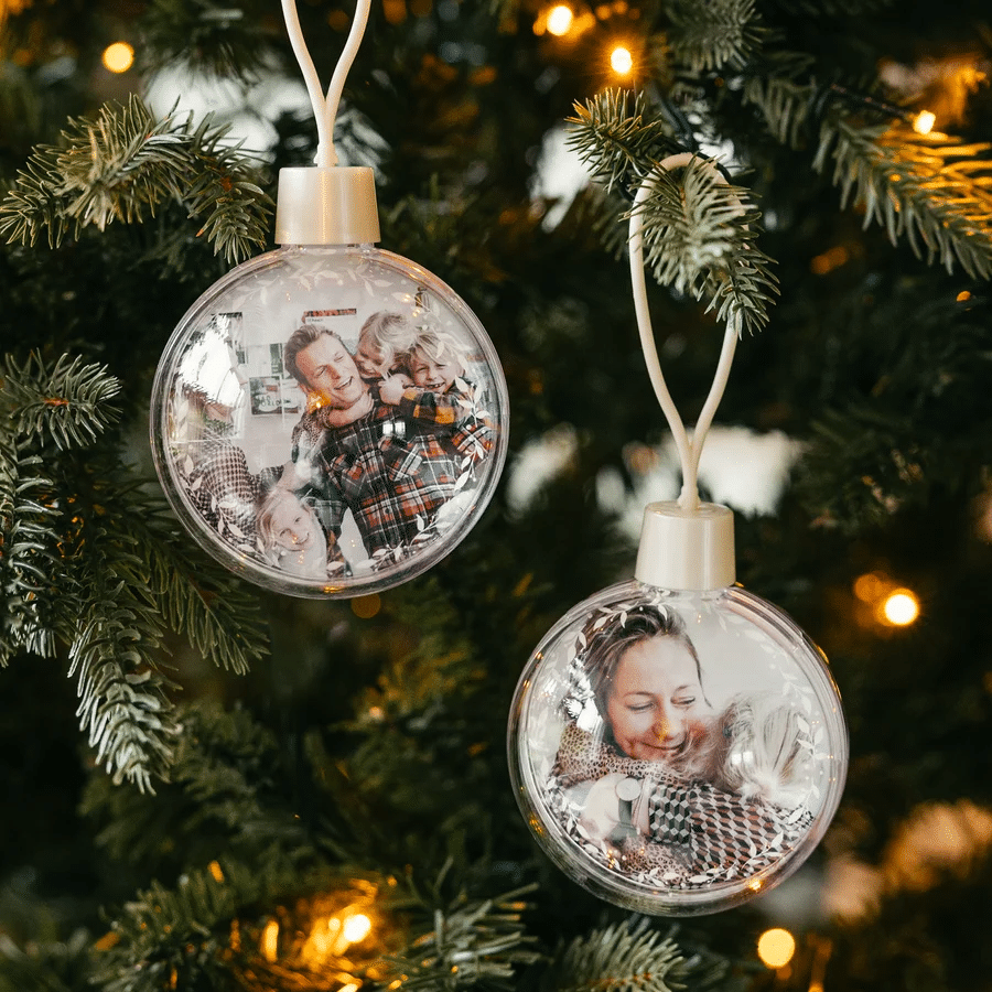 cadeau de Noël pour Grand-père - Boules de Noël avec photo