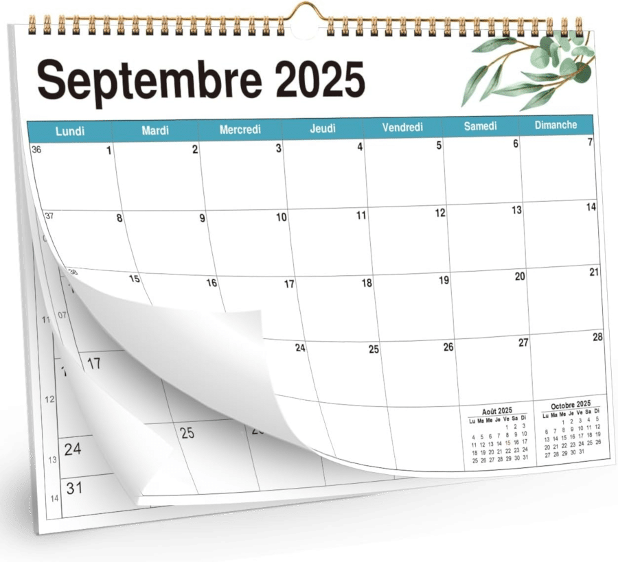 calendrier grands chiffres et lettres
